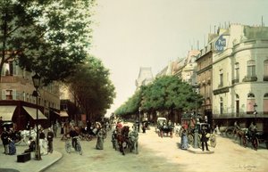 Il Boulevard des Italiens da Edmond Georges Grandjean