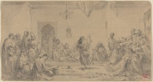 Interno con ballerina da Edmond Hédouin