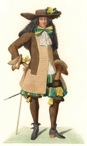 Gentiluomo francese in abito cerimoniale da Edmond Lechevallier Chevignard