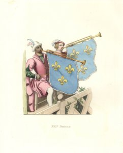 Trombettieri a un torneo, regno di Francesco I di Francia da Edmond Lechevallier Chevignard