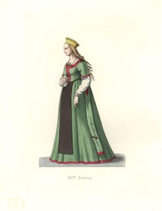 Giovane donna di Danzica da Edmond Lechevallier Chevignard