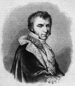 Ritratto di Nicolas Francois Mollien (1758-1850), politico francese. Incisione di Chevignard in "Le Magasin Picturesque" da Edmond Lechevallier Chevignard