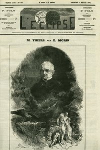 Ritratto di Adolphe Thiers (1797-1877), politico francese. Copertina in 