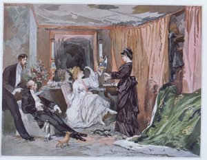 Il camerino di Hortense Schneider al Théâtre des Variétés