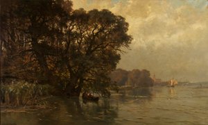 La Schelda a Wetteren (Belgio) da Edmond de Schampheleer