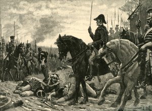 Incontro di Wellington e Blucher dopo la battaglia di Waterloo, 1815 c1890