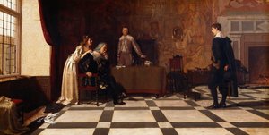 La riconciliazione da Edmund Blair Leighton
