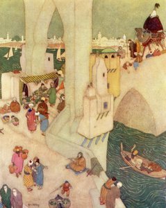 Nella città di Baghdad, illustrazione da 