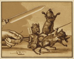Illustrazione per Tre topi ciechi da Edmund G. Caldwell