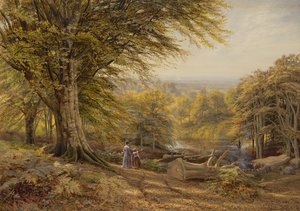 I carbonai vicino a Weybridge, Surrey, 1870 da Edmund George Warren
