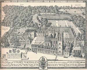 Magdalen College, Oxford, 1905 da Edmund Hort New