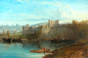 Castello di Chepstow sul Wye, 1872 da Edmund John Niemann