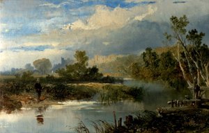 Veduta di Richmond Hall, Yorkshire da Edmund John Niemann