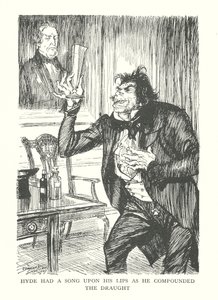 Illustrazione per "Lo strano caso del dottor Jekyll e del signor Hyde" di R.L. Stevenson