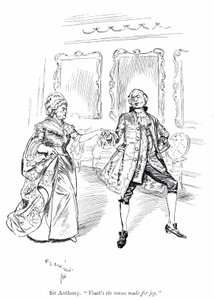 Illustrazione per I rivali di Sheridan (incisione) da Edmund Joseph (after) Sullivan