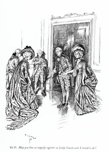 Illustrazione per La scuola della maldicenza di Sheridan da Edmund Joseph (after) Sullivan