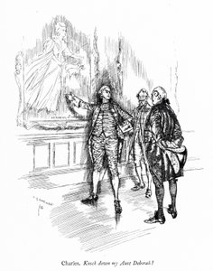 Illustrazione per La scuola della maldicenza di Sheridan da Edmund Joseph (after) Sullivan