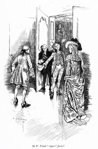 Illustrazione per La scuola della maldicenza di Sheridan (incisione) da Edmund Joseph (after) Sullivan