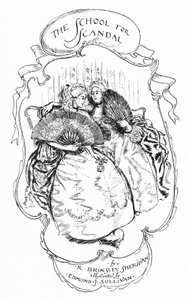Illustrazione per La scuola della maldicenza (incisione)