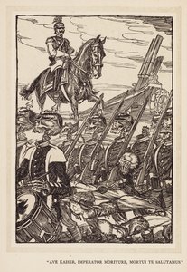 La Ghirlanda del Kaiser: "Ave Kaiser, Imperator Moriture, Mortui Te Salutamus" da Edmund Joseph (after) Sullivan
