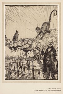 La ghirlanda del Kaiser: Lacrime di coccodrillo da Edmund Joseph (after) Sullivan