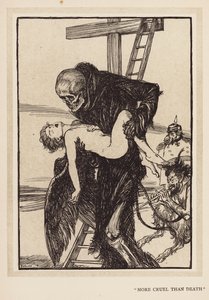 La ghirlanda del Kaiser: "Più crudele della morte" da Edmund Joseph (after) Sullivan