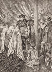 La Tragedia di Coriolano, Atto V, Scena 3 da Edmund Joseph (after) Sullivan