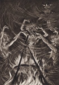 William Shakespeare: La tragedia di Macbeth, Atto IV, Scena 1 da Edmund Joseph (after) Sullivan