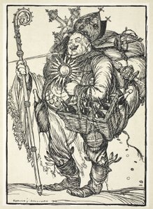 Herr Michel ADC, al Principe della Corona al suo ritorno dalla Terra Promessa, illustrazione da 