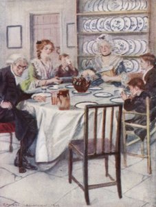 Illustrazione per Il vicario di Wakefield di Oliver Goldsmith da Edmund Joseph Sullivan