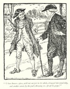 Illustrazione per Il vicario di Wakefield di Oliver Goldsmith da Edmund Joseph Sullivan