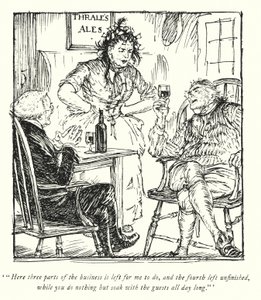Illustrazione per Il vicario di Wakefield di Oliver Goldsmith da Edmund Joseph Sullivan