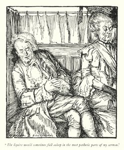 Illustrazione per Il vicario di Wakefield di Oliver Goldsmith da Edmund Joseph Sullivan