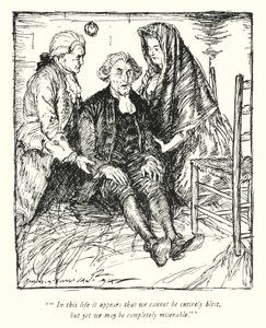 Illustrazione per Il vicario di Wakefield di Oliver Goldsmith da Edmund Joseph Sullivan