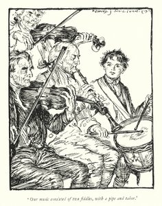 Illustrazione per Il vicario di Wakefield di Oliver Goldsmith da Edmund Joseph Sullivan