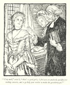 Illustrazione per Il vicario di Wakefield di Oliver Goldsmith da Edmund Joseph Sullivan
