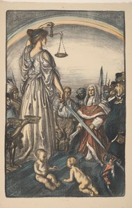 Personificazione della giustizia da Edmund Joseph Sullivan