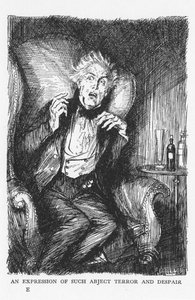 Scena da Lo strano caso del dottor Jekyll e del signor Hyde di Robert Louis Stevenson, 1927 da Edmund Joseph Sullivan