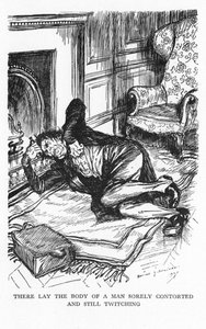 Scena da Lo strano caso del dottor Jekyll e del signor Hyde di Robert Louis Stevenson, 1927 da Edmund Joseph Sullivan