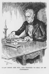 Scena da Lo strano caso del dottor Jekyll e del signor Hyde di Robert Louis Stevenson da Edmund Joseph Sullivan