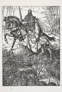 Sir Launcelot e la Regina Ginevra, illustrazione da 