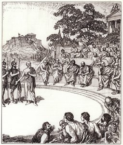 Socrate davanti ai suoi giudici da Edmund Joseph Sullivan