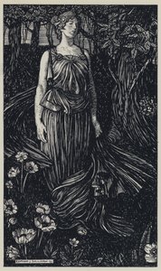 Tennyson, illustrazione per A Dream of Fair Women and Other Poems da Edmund Joseph after Sullivan