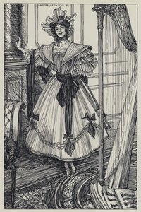 Tennyson, illustrazione per A Dream of Fair Women and Other Poems da Edmund Joseph after Sullivan