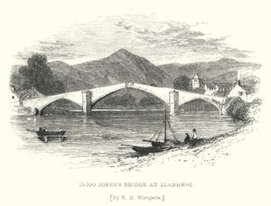 Il ponte di Inigo Jones a Llanrwst da Edmund Morison (after) Wimperis