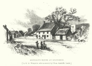 Casa di Metcalf a Spofforth (incisione) da Edmund Morison (after) Wimperis