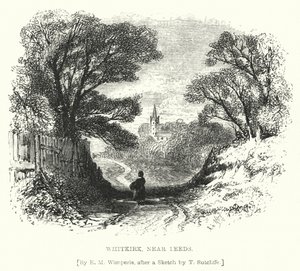 Whitkirk, vicino a Leeds (incisione) da Edmund Morison (after) Wimperis