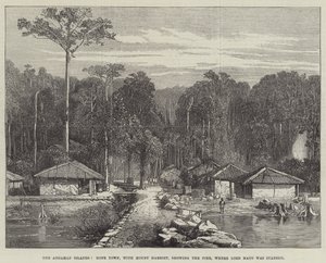 Le Isole Andamane, Hope Town, con il Monte Harriet, mostrando il molo dove Lord Mayo fu accoltellato da Edmund Morison Wimperis