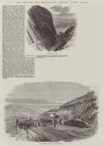 La ferrovia di Newtown e Machynlleth, Galles del Nord da Edmund Morison Wimperis