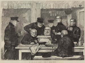 Nuove guerre e vecchi guerrieri, uno schizzo nel Chelsea Hospital da Edmund Richard White